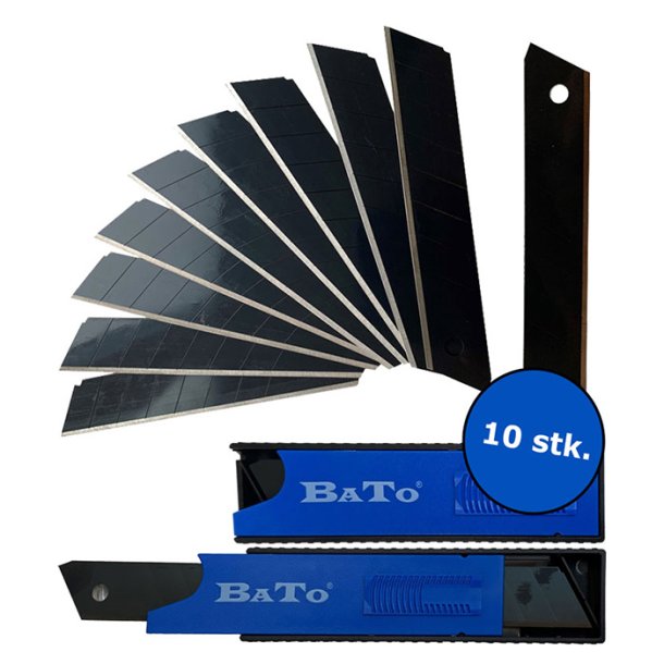 Bato knivblade brkaf 18mm. Black Ultra Skarp