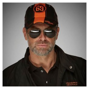 Gulf 69 Keps retro keps svart/orange