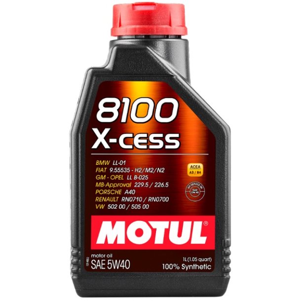 MOTUL 5W40 1L 8100 X-CESS 