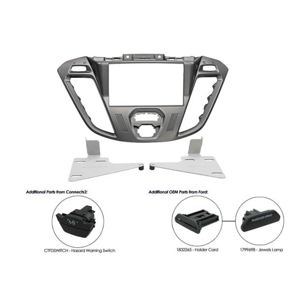 Connects2 CT23FD38 2-DIN kit Transit cus