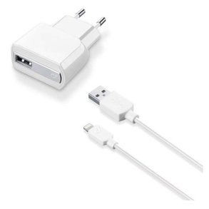 220V lader lightning kit 12W Apple hvid