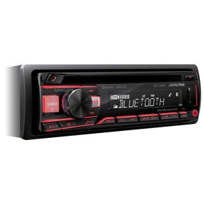 Alpine CDE-203BT CD/tuner med 2 linjeutgångar