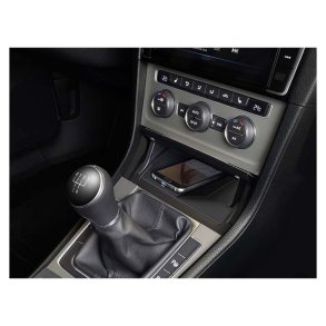 Alpine QI trådls laddare fr Golf 7 installation