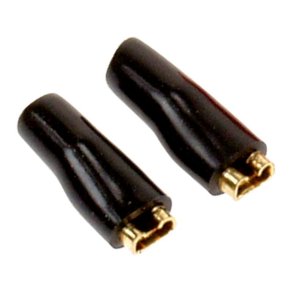 Svart h�gtalarplugg 2,8mm 50 st