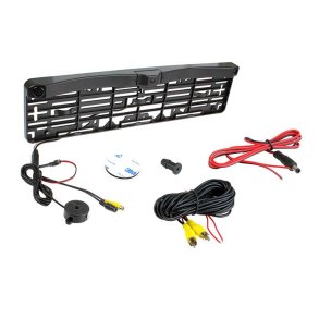 Nummerskyltshållare med backkamera och backsensor