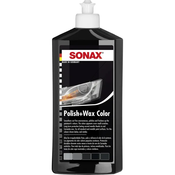 SONAX lack med vaxsvart 250 ml.