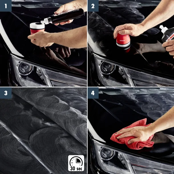 SONAX polish med voks sort 250 ml.