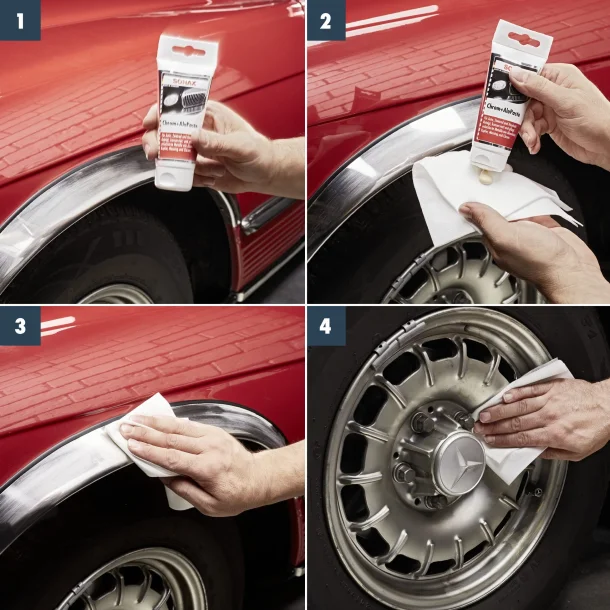 Reng&oslash;ringspasta krom- og aluminiumsoverflader 75 m