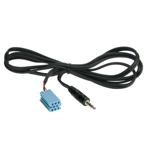 Aux-adapter MINI-iso->miniuttag 1,25 m.