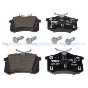 Bremseklodser Bagaksel|WVA:20961 VW OE