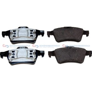 Bremseklodser BagakselWVA:23482 RENA./DACIA OE