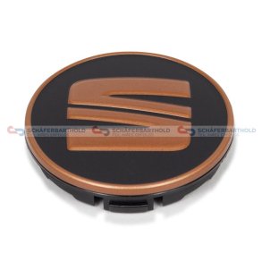 Emblem navkapselsort kupfer SEAT