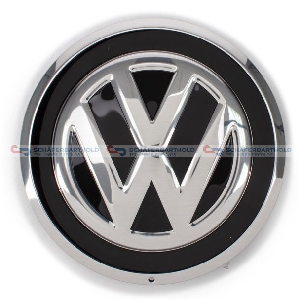 Emblem navkapsel silver VW OE