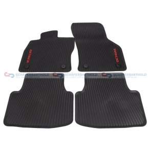 Gummimåtte sort|fire dele VW OE