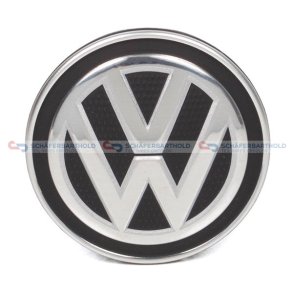 Emblem navkapselchrom/sort VW OE