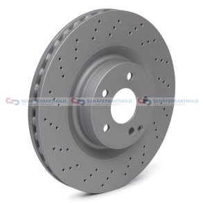 Bremseskive foraksel|Ø-350mm ZIMMERMANN