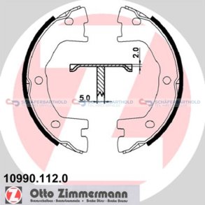 Bremsebakkesæt parkeringsbremse45mm|ZIMMERMANN