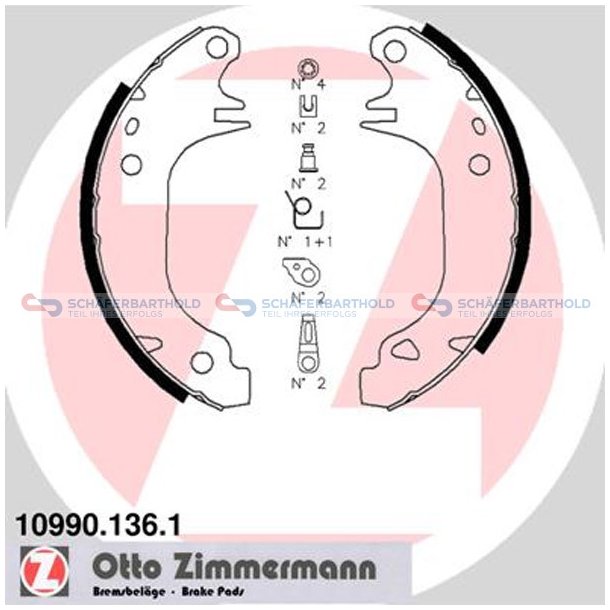 Bremsebakkest32mm|ZIMMERMANN