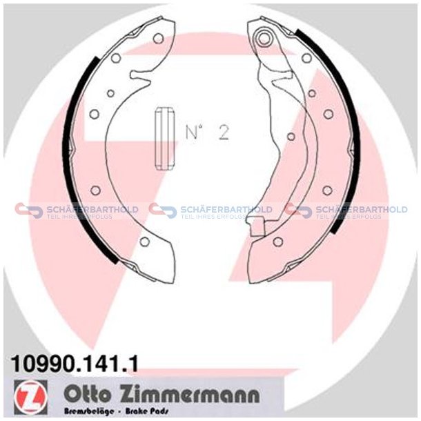 Bremsebakkest42mm| ZIMMERMANN