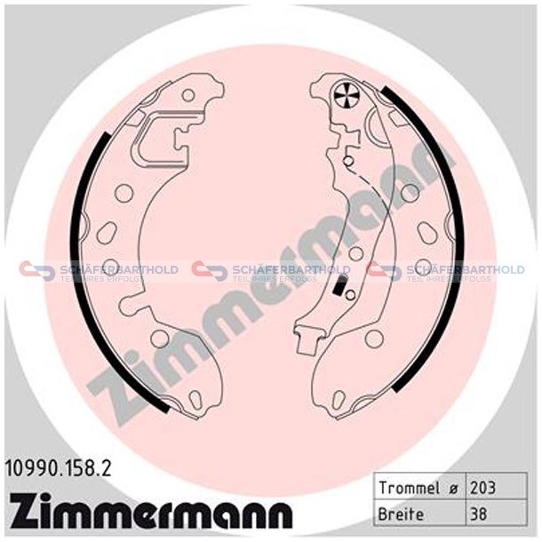 Bremsebakkest38mm| ZIMMERMANN