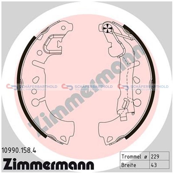 Bremsebakkest42mm| ZIMMERMANN