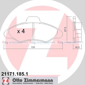 Bremseklodser 18mm|WVA:21171| ZIMMERMANN
