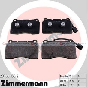 Bremseklodser 16mm|WVA:23756| ZIMMERMANN