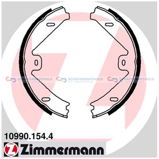 Bremsebakkest parkeringsbremse25mm|ZIMMERMANN