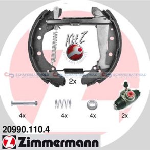 BremsebakkesætKit Z40mm|med Hjulbremsecylinder 