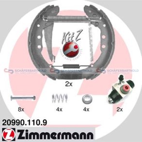 BremsebakkesætKit Z40mm|med Hjulbremsecylinder 