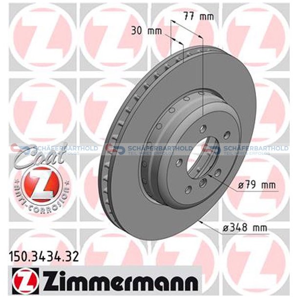  Bromsskiva Formula F framaxel|-348mm