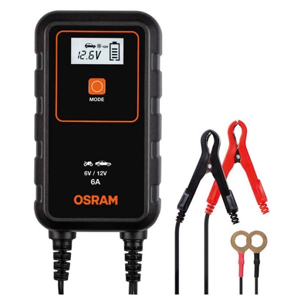 Osram Batteriladdare 6A, 1,5m kabel