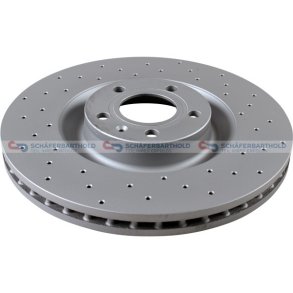 BremseskiveSport foraksel|Ø-345mm ZIMMERMANN