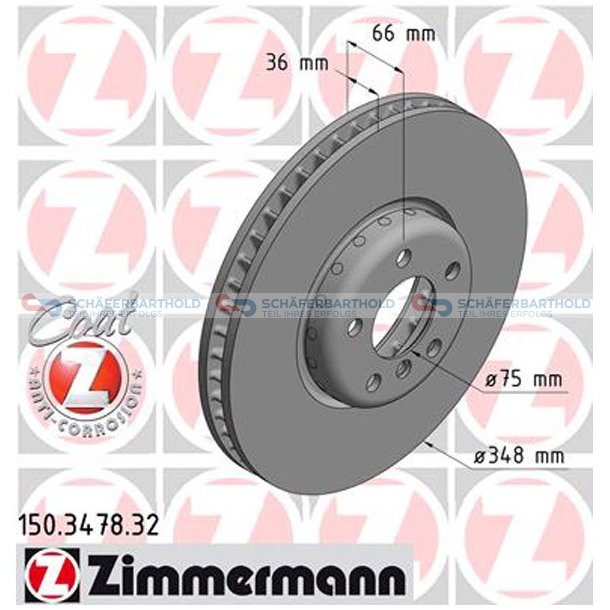 BremseskiveFormula F foraksel venstre|-348mm