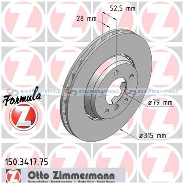  Bromsskiva Sport Formula Z framaxel v&auml;nster|-315