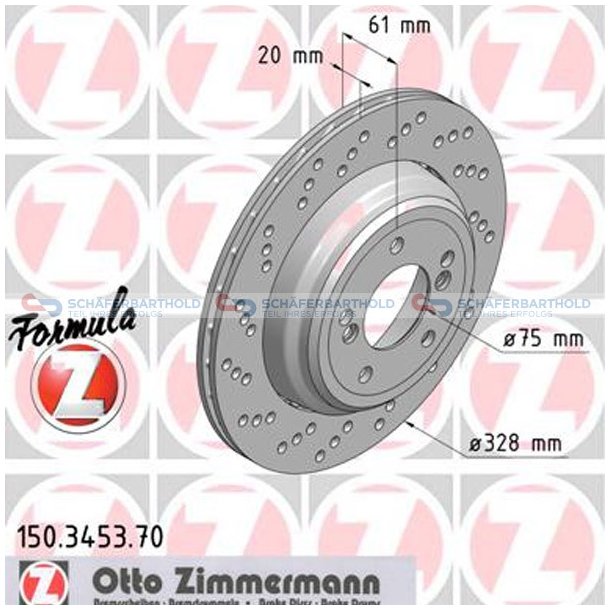  Bromsskiva Sport Formula Z Bakaxel v&auml;nster|-328