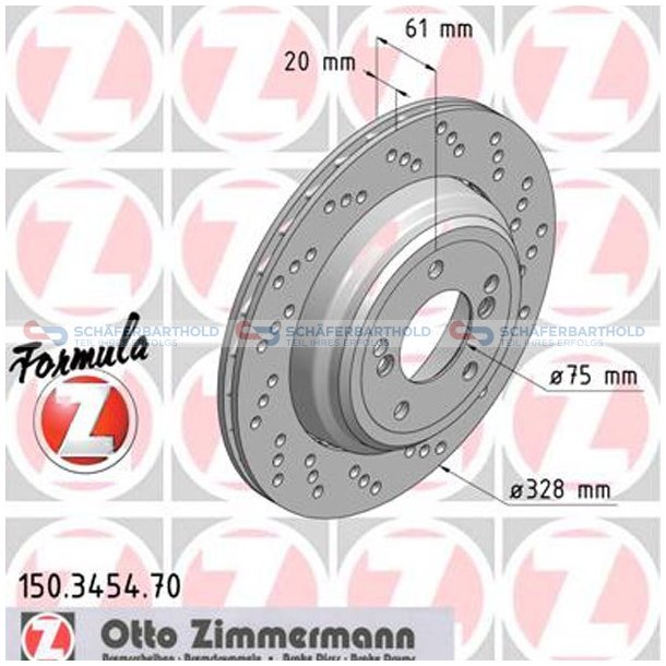  Bromsskiva Sport Formula Z Bakaxel h&ouml;ger|-328