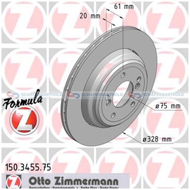  Bromsskiva Sport Formula Z Bakaxel v&auml;nster|-328