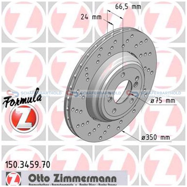  Bromsskiva Sport Formula Z Bakaxel v&auml;nster|-350