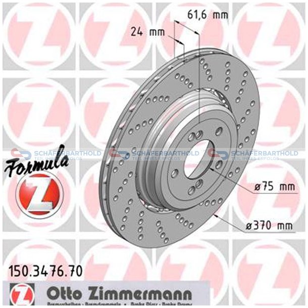  Bromsskiva Sport Formula Z Bakaxel h&ouml;ger|-370mm