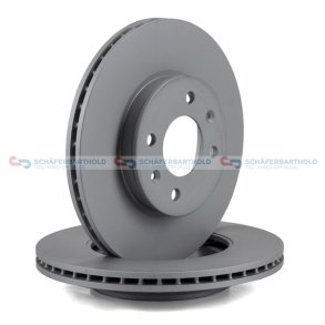 Bremseskive foraksel|Ø-256mm ZIMMERMANN