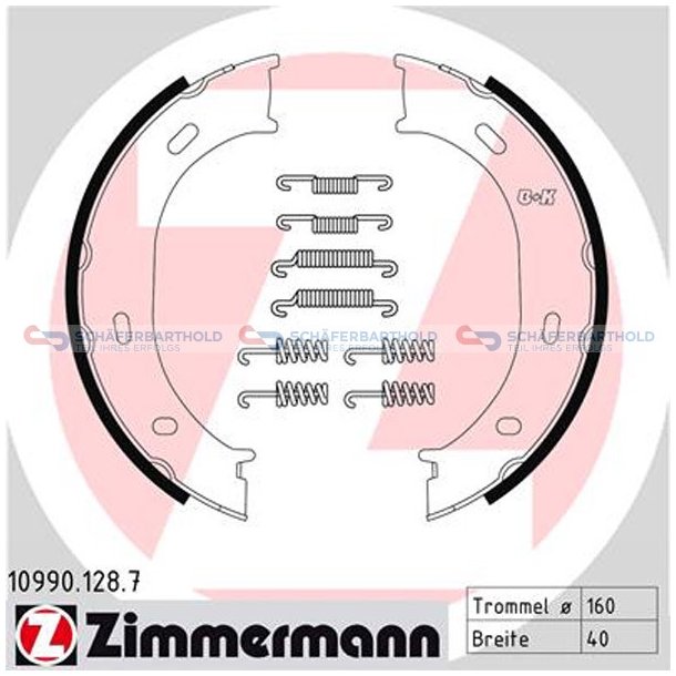 Bremsebakkest parkeringsbremse40mm|ZIMMERMANN