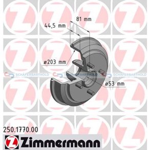 Bremsetromle ZIMMERMANN