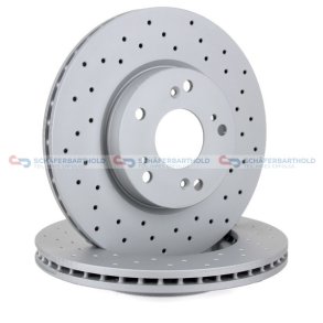 BremseskiveSport foraksel|Ø-282mm ZIMMERMANN