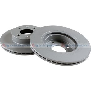 Bremseskive foraksel|Ø-252mm ZIMMERMANN