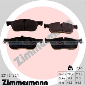 Bremseklodser 18mm|WVA:22145 22146|ZIMMERMANN