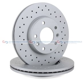 BremseskiveSport foraksel|Ø-283mm ZIMMERMANN