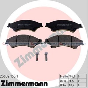 Bremseklodser 16mm|WVA:25632| ZIMMERMANN