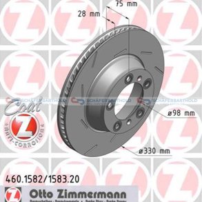 Bremseskive Bagaksel venstre|Ø-330mm ZIMMERMANN