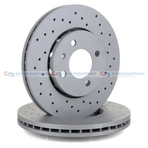 BremseskiveSport foraksel|Ø-256mm ZIMMERMANN